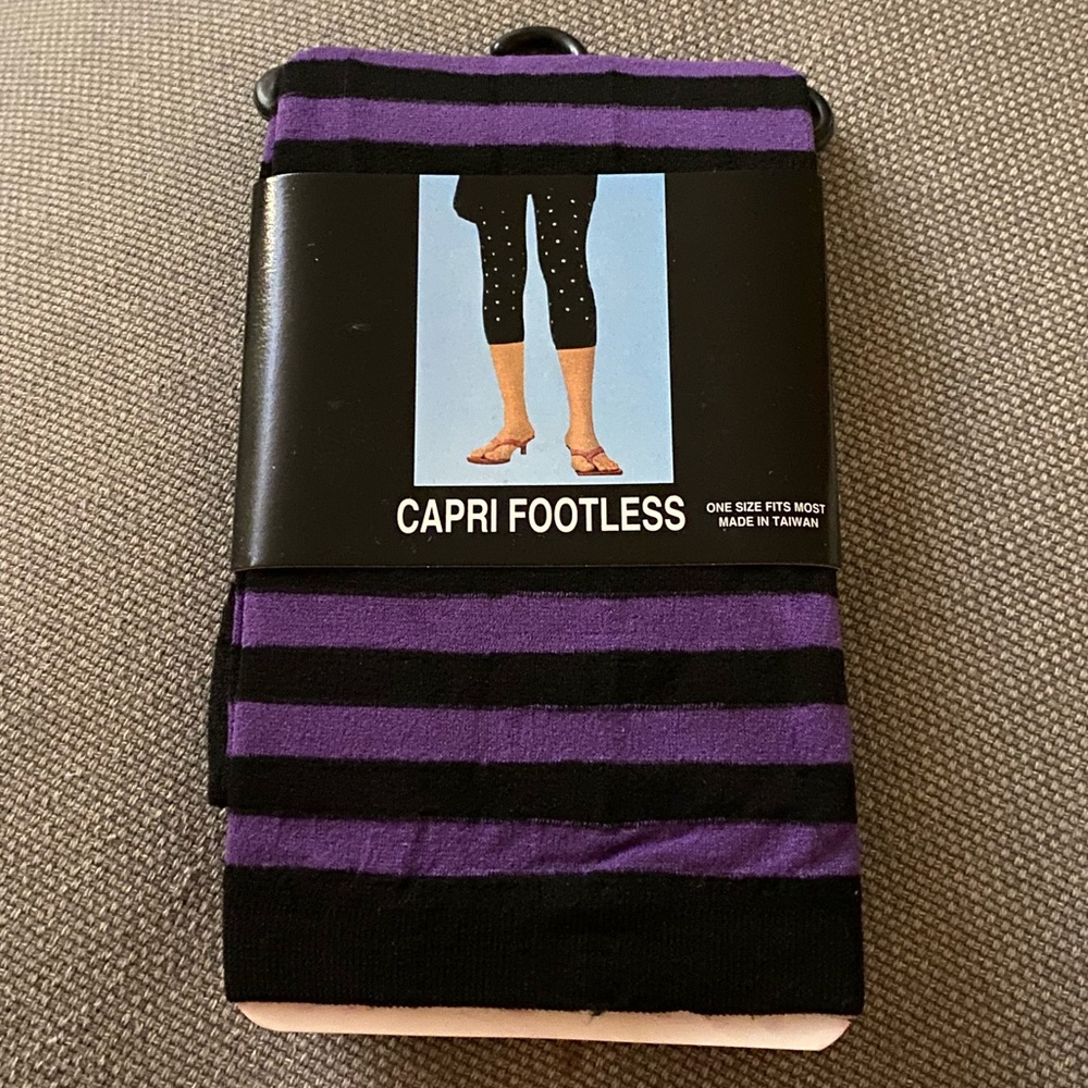Capri footless tights